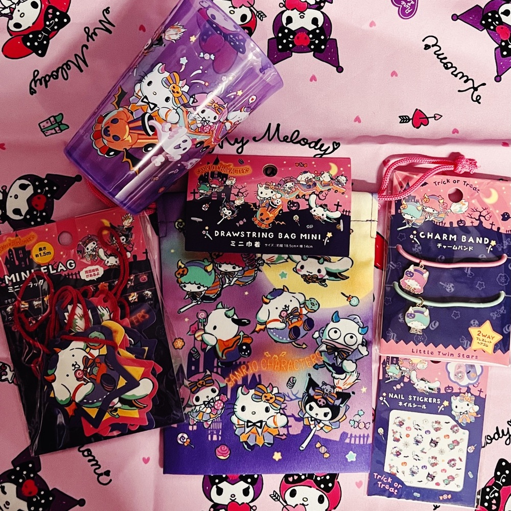 Sanrio Daiso Halloween Set with Cup